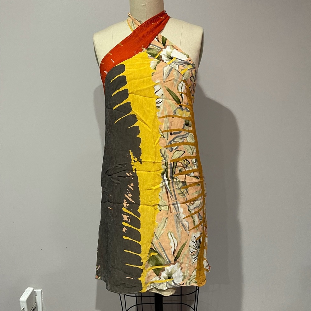 Josie Natori Tribal Halter Shift DressSize: 2